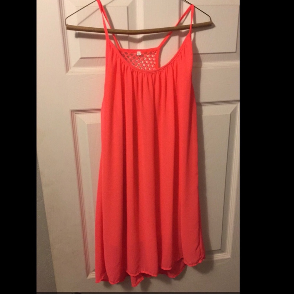 Neon sheer dress